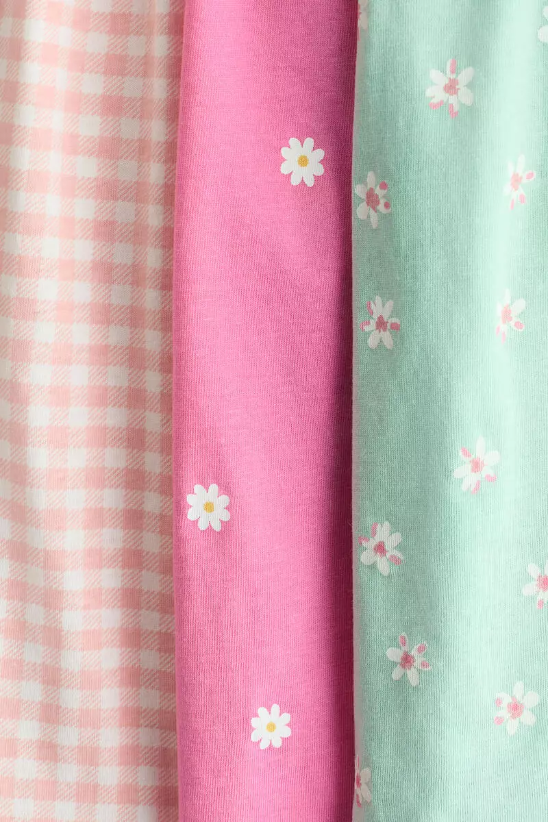 3-pack printed cotton dresses