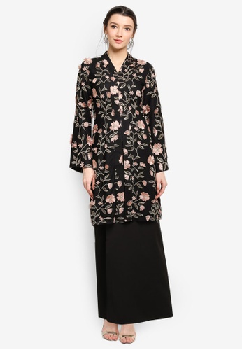 Buy Zalia Floral Embroidered Kimono Kebaya Online  ZALORA 