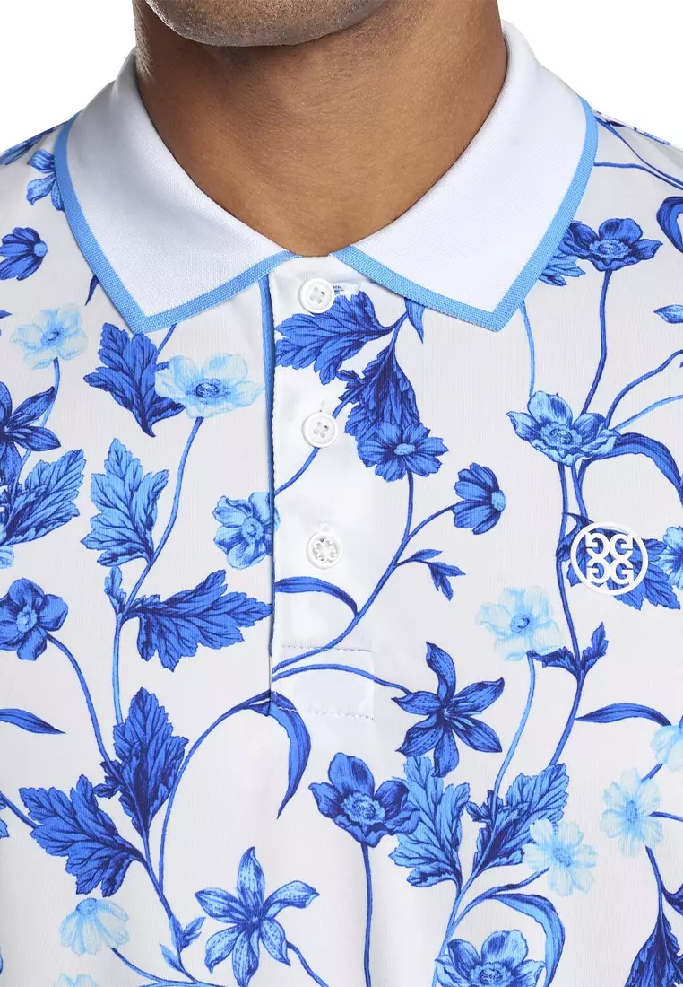 Men's Printed Floral Polo