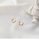 Glamorousky silver 925 Sterling Silver Plated Gold Fashion Simple Twist C-Shape Geometric Stud Earrings E10C8AC495638DGS_4