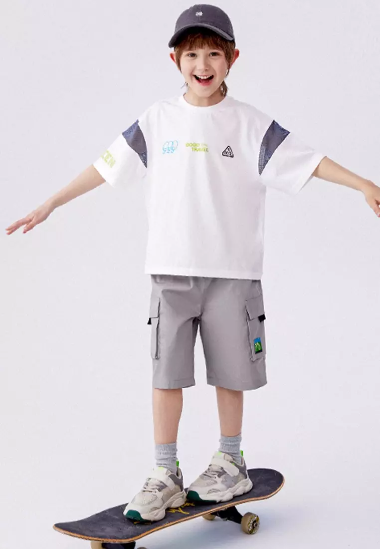 Belt Buckle Woven Short with Side Pocket