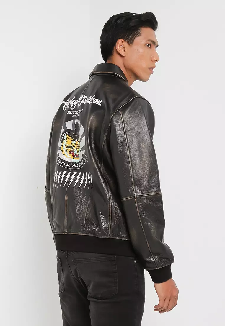 Harley-Davidson Archer Bomber Leather Jacket 2023 | Buy Harley