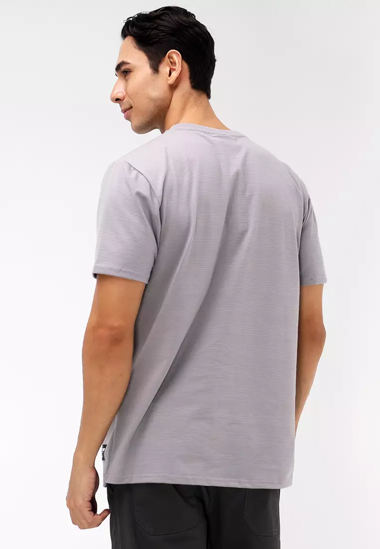 Round Neck Crazyline Short Sleeves T-Shirt