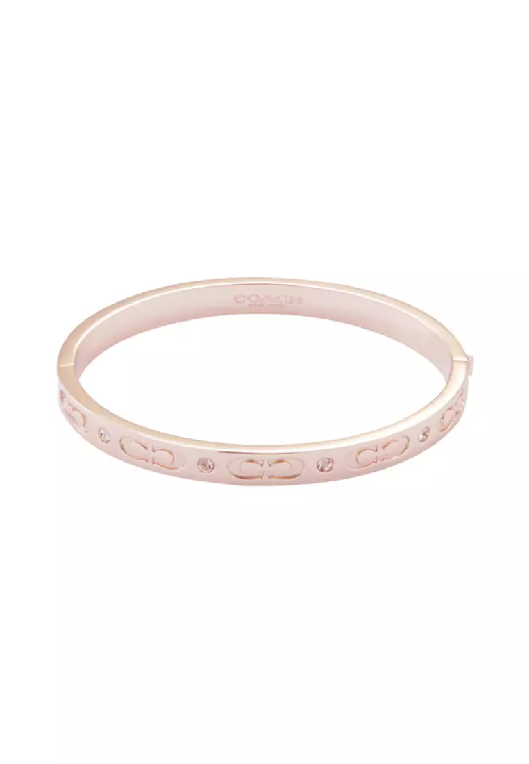 Coach rose gold bangle clearance