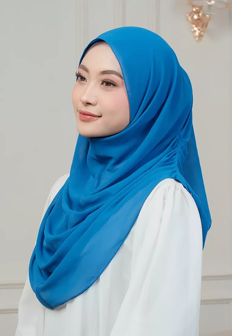 HIJAB INSTAN AURORA - ROYAL BLUE