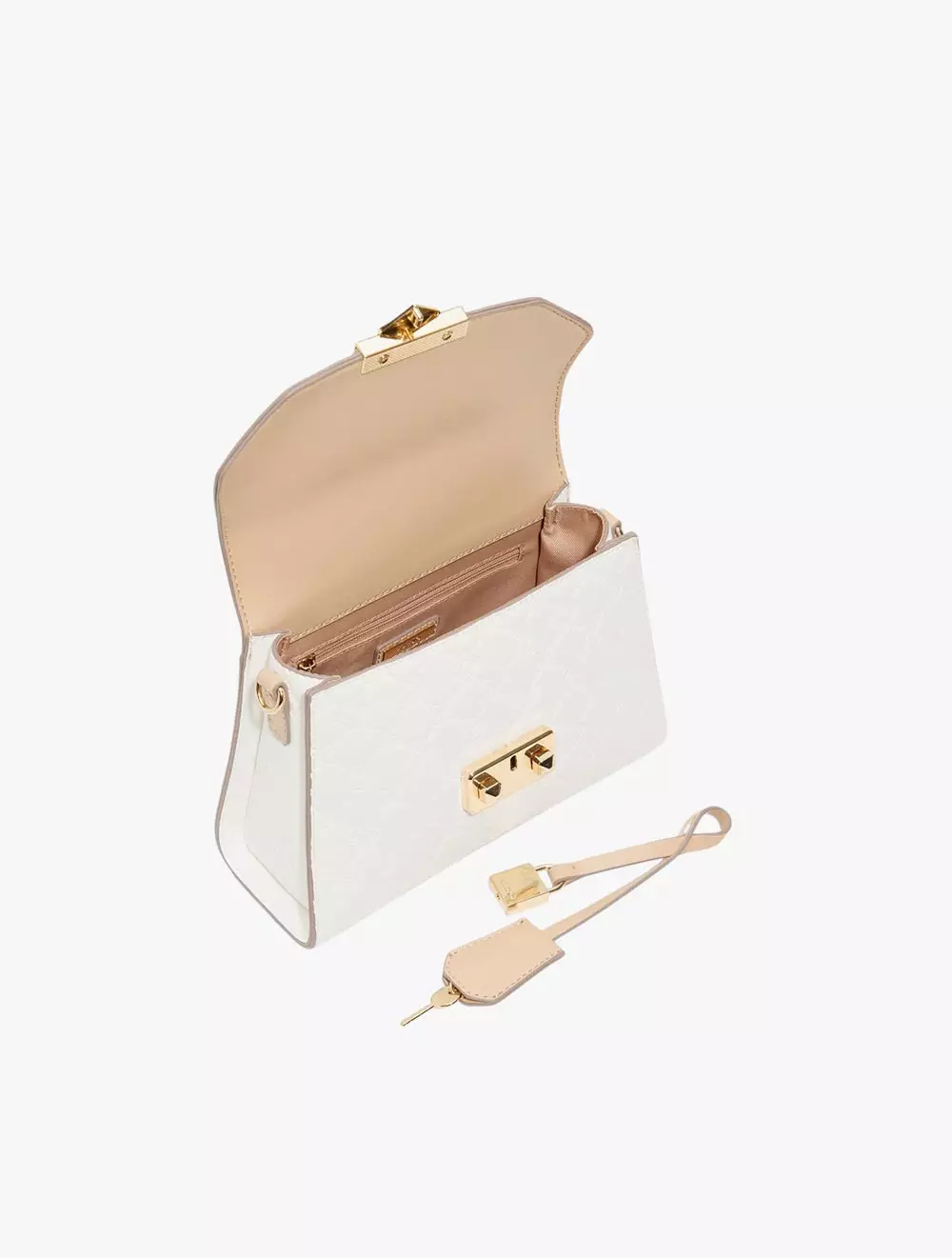 Aldo Crellita Women's Top Handle Bag - White Combo