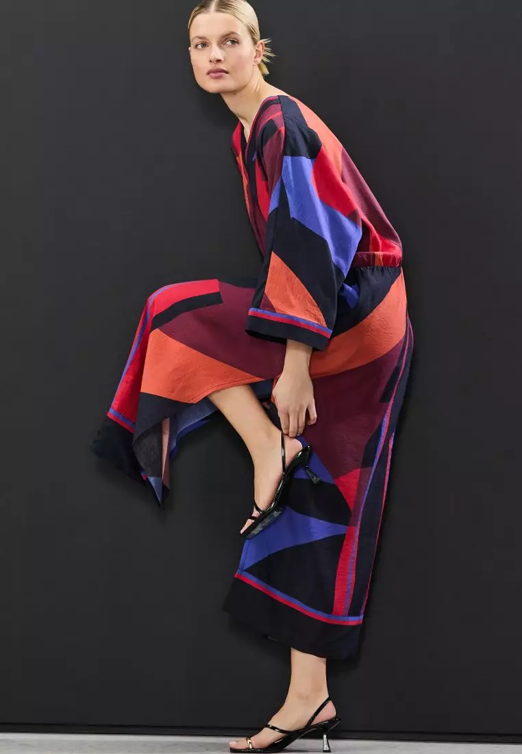 V-Neck Kaftan Maxi Dress