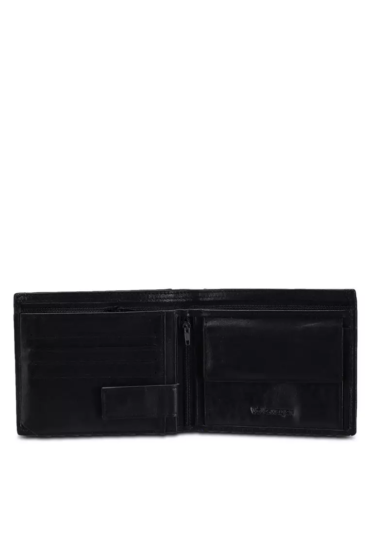 Kulit Genuine Dompet Pendek Pria (Men's RFID Genuine Leathe Tri Fold Short Wallet With Coin Compartment)