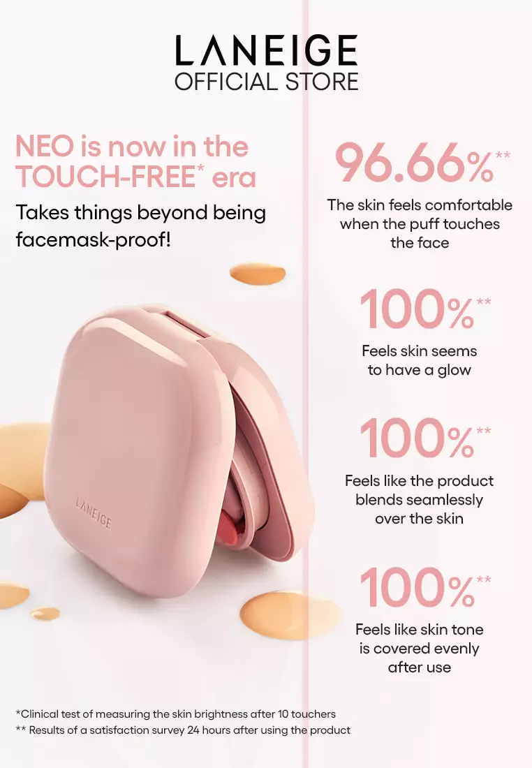 [NEW ARRIVAL] Laneige Neo Cushion Glow 30g Set with Refill (15g + 15g) - 31N - BROWN