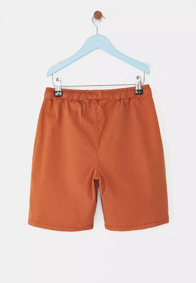 Tile Male Child 100% Cotton Pocket Detail Elastic Woven Shorts & Bermuda Tkdss25Sr00027