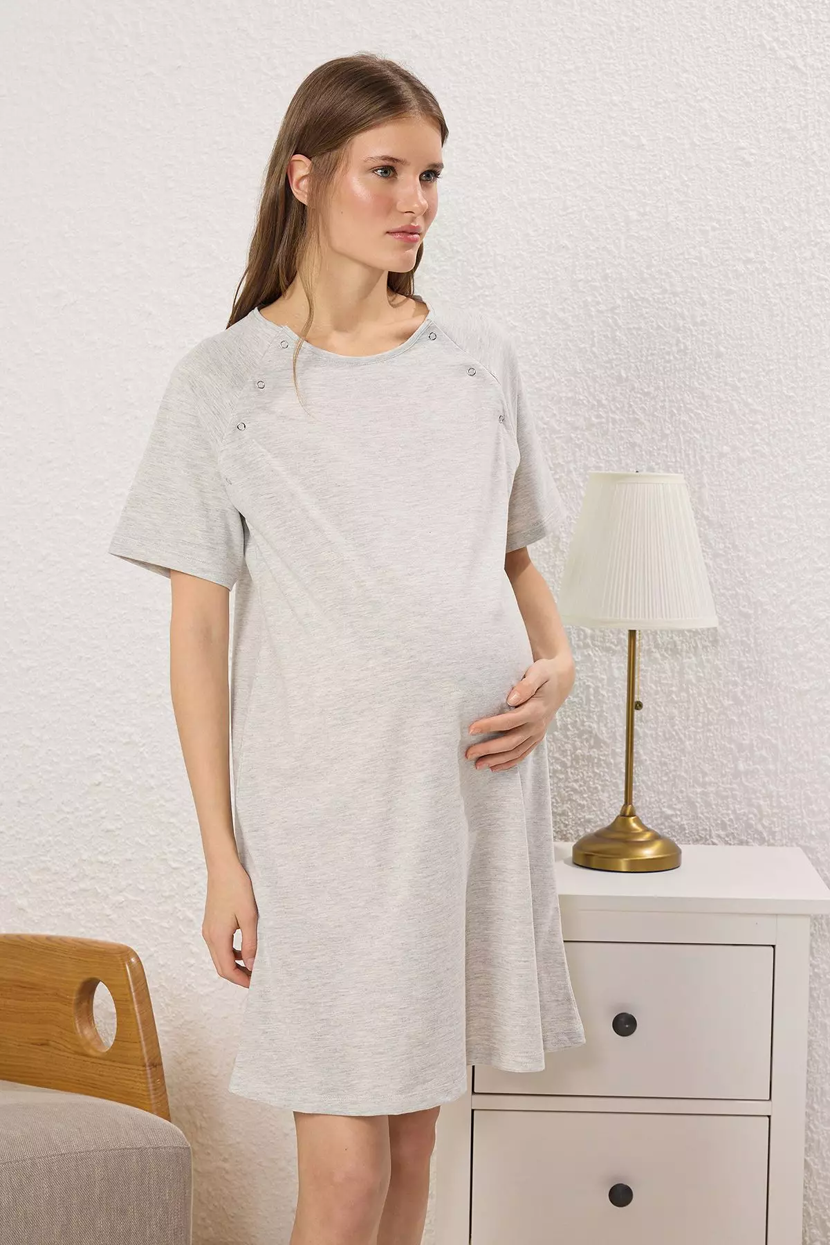 Buy Trendyol Beige Breastfeeding Knit Pregnant Postpartum