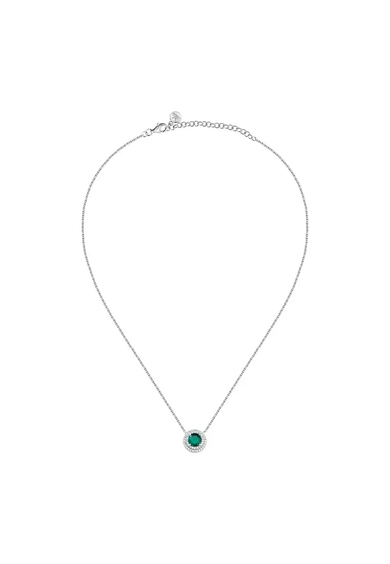 Morellato Tesori Eterni 40+5 cm Green Women's Silver 925 Necklace SAIW272