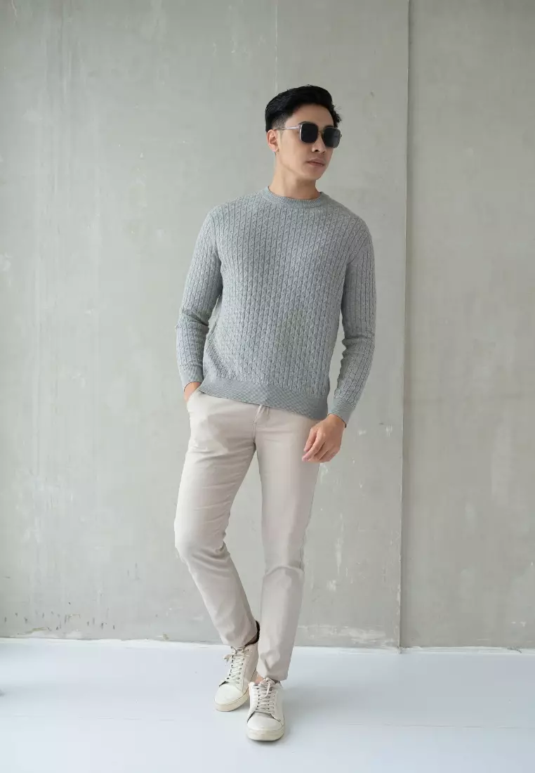 Kale Sylvester Grey / Sweater Rajut