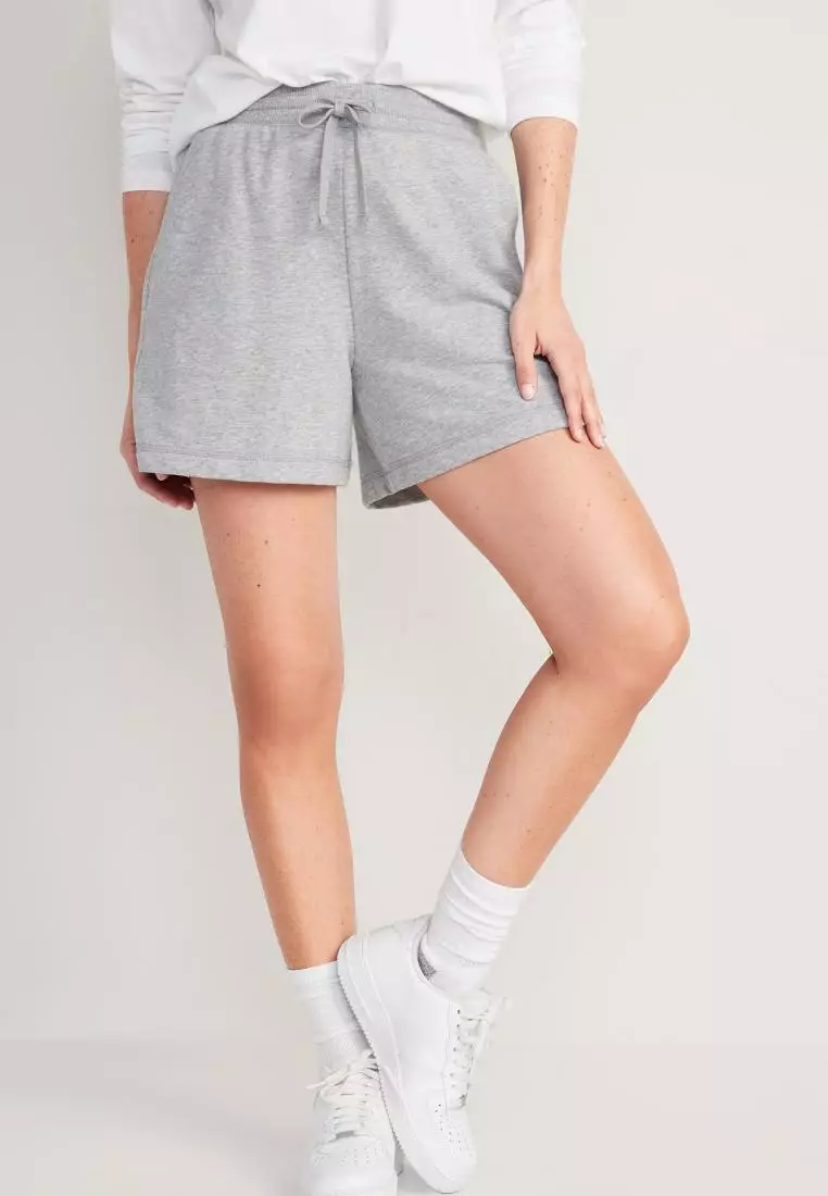 Extra High-Waisted French-Terry Sweat Shorts