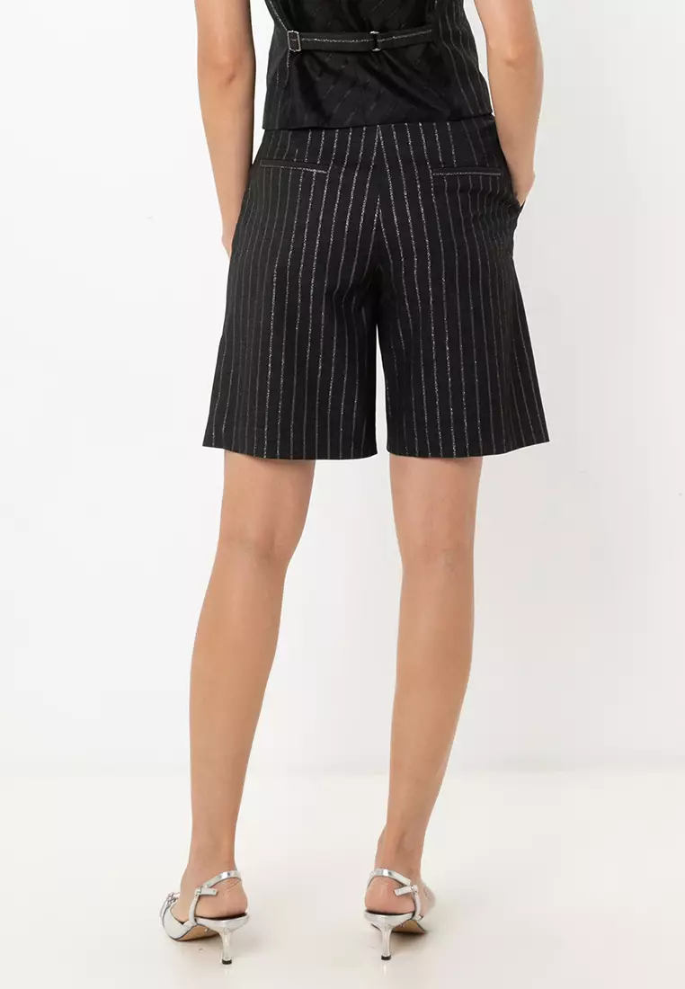 Pinstripe Tailored Shorts