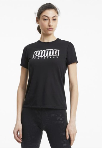 Puma black PUMA Performance Branded Women's Training Tee 2F007AAAD4D1A8GS_1