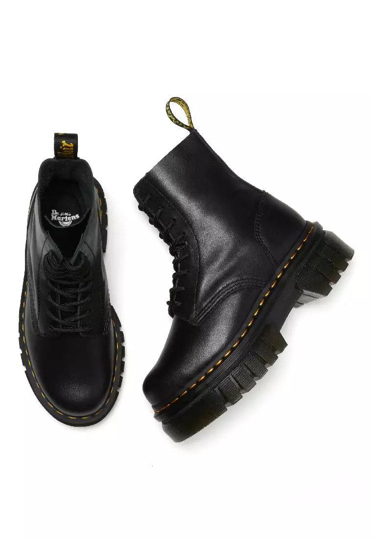 AUDRICK NAPPA LEATHER PLATFORM ANKLE BOOTS