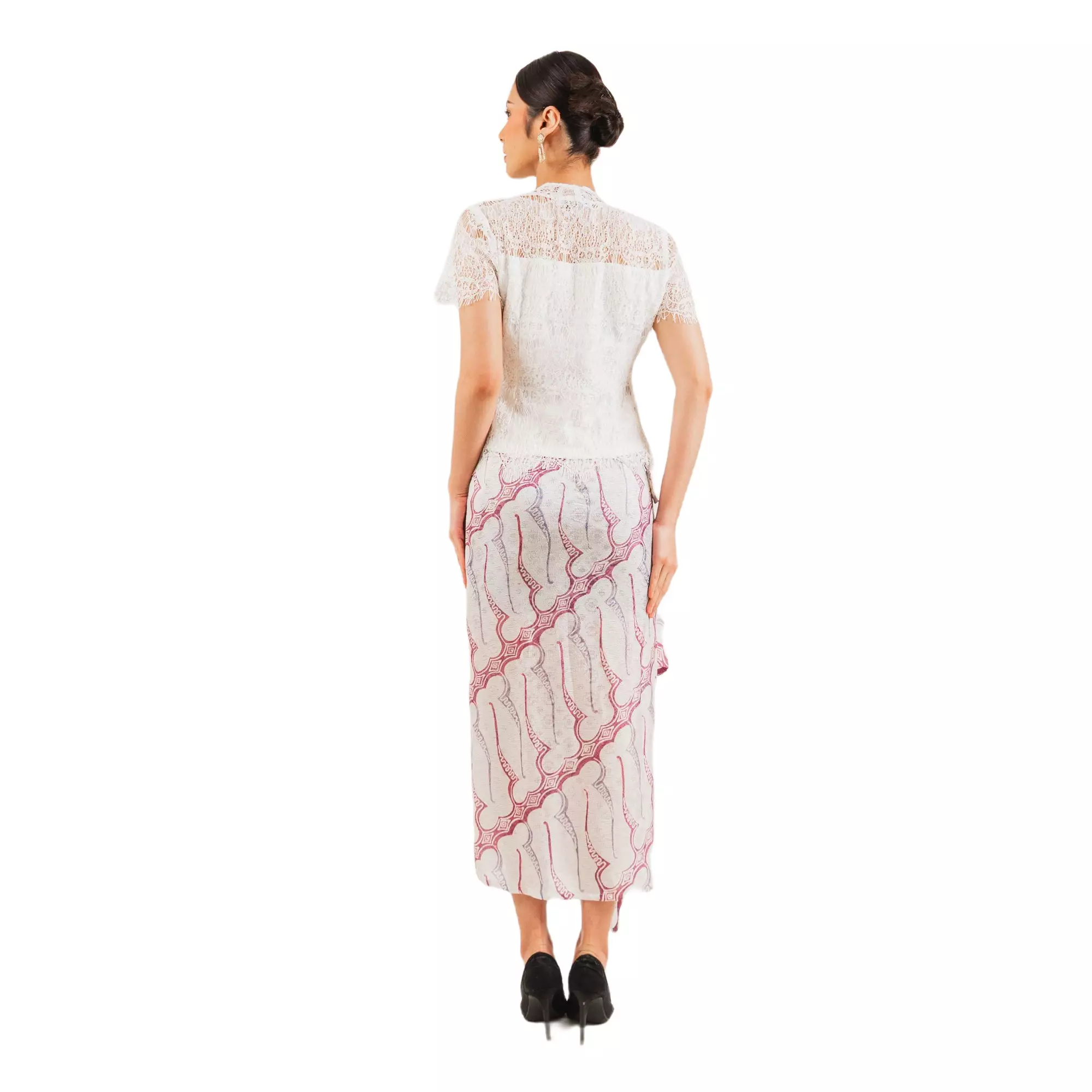 Kebaya Wanita - Bhatara Batik Kebaya Lace - Baju Batik Modern Lengan Pendek