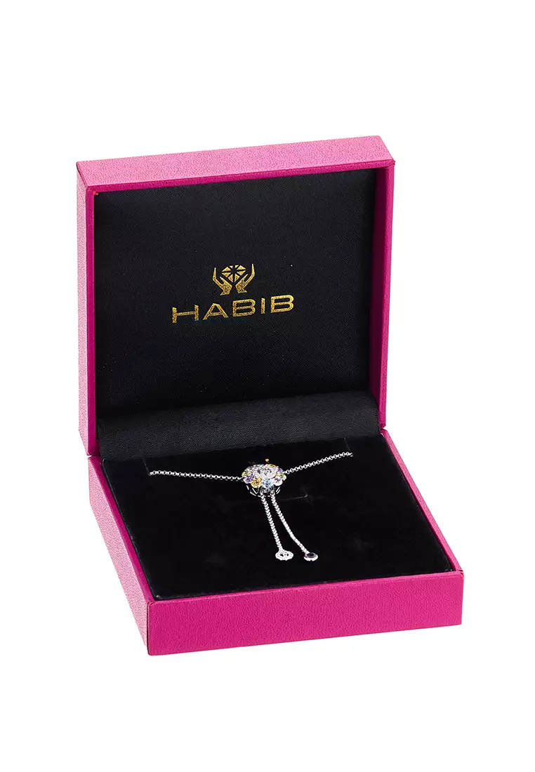 HABIB Eveline Multi-Coloured Gemstone Diamond Necklace