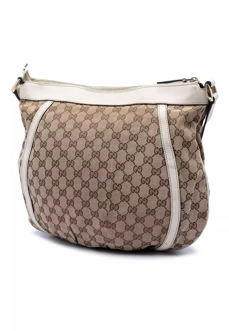 Pre-Loved Gucci Gg Canvas Abbey D Ring Crossbody