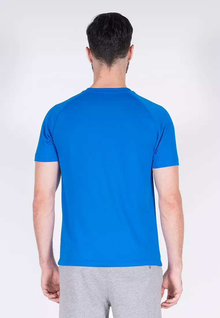 Amnig Men Training Raglan T-Shirt (Blue)