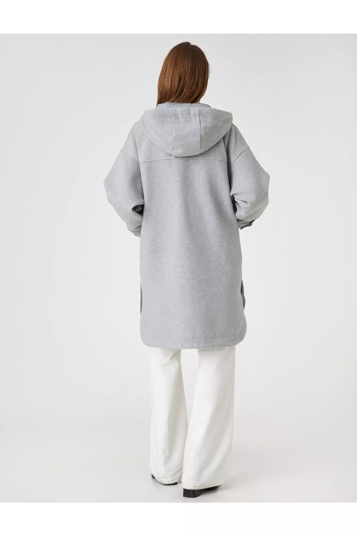 KOTON Oversized Hooded Cachet Coat Wool 2024 Buy KOTON Online
