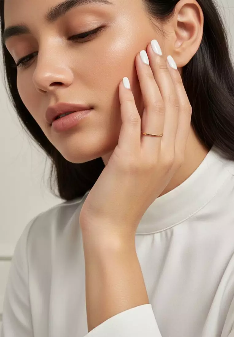 Gold Simplicity Slim Ring