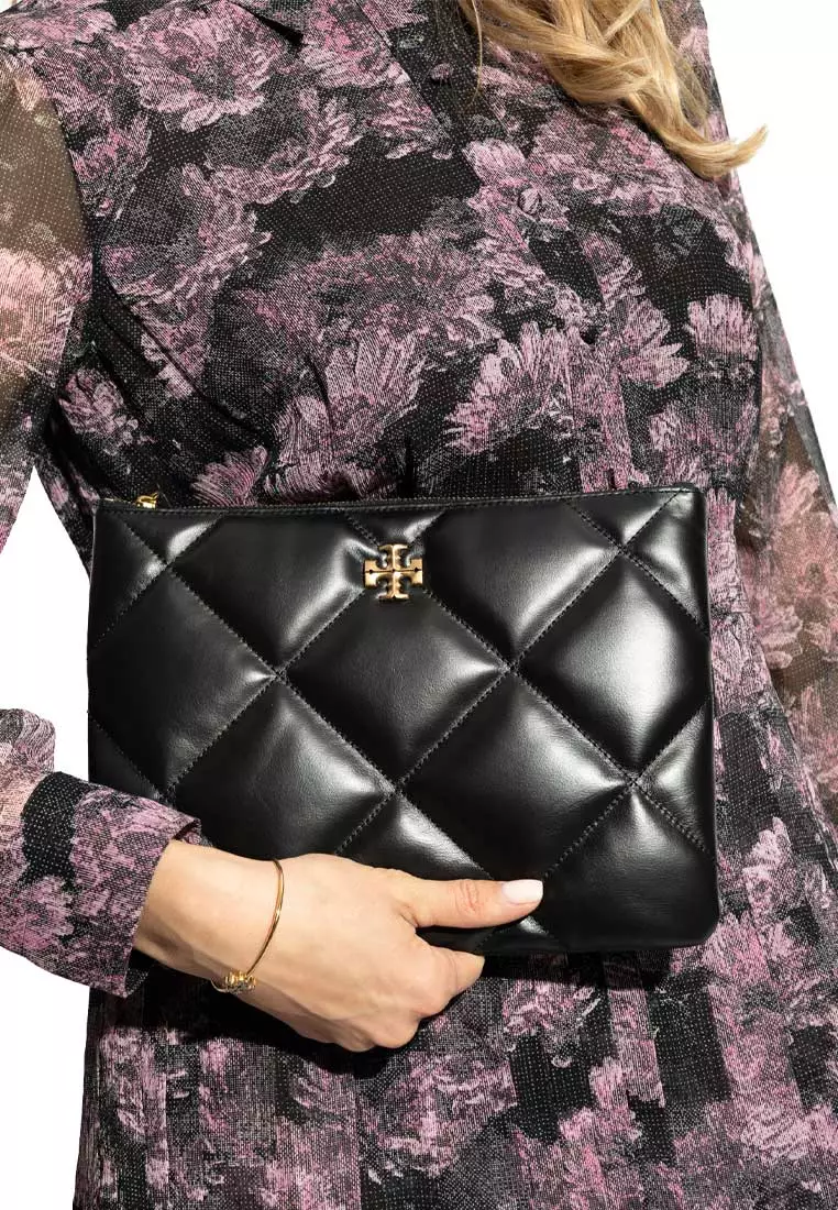 Kira Diamond Quilt Pouch Black 162144