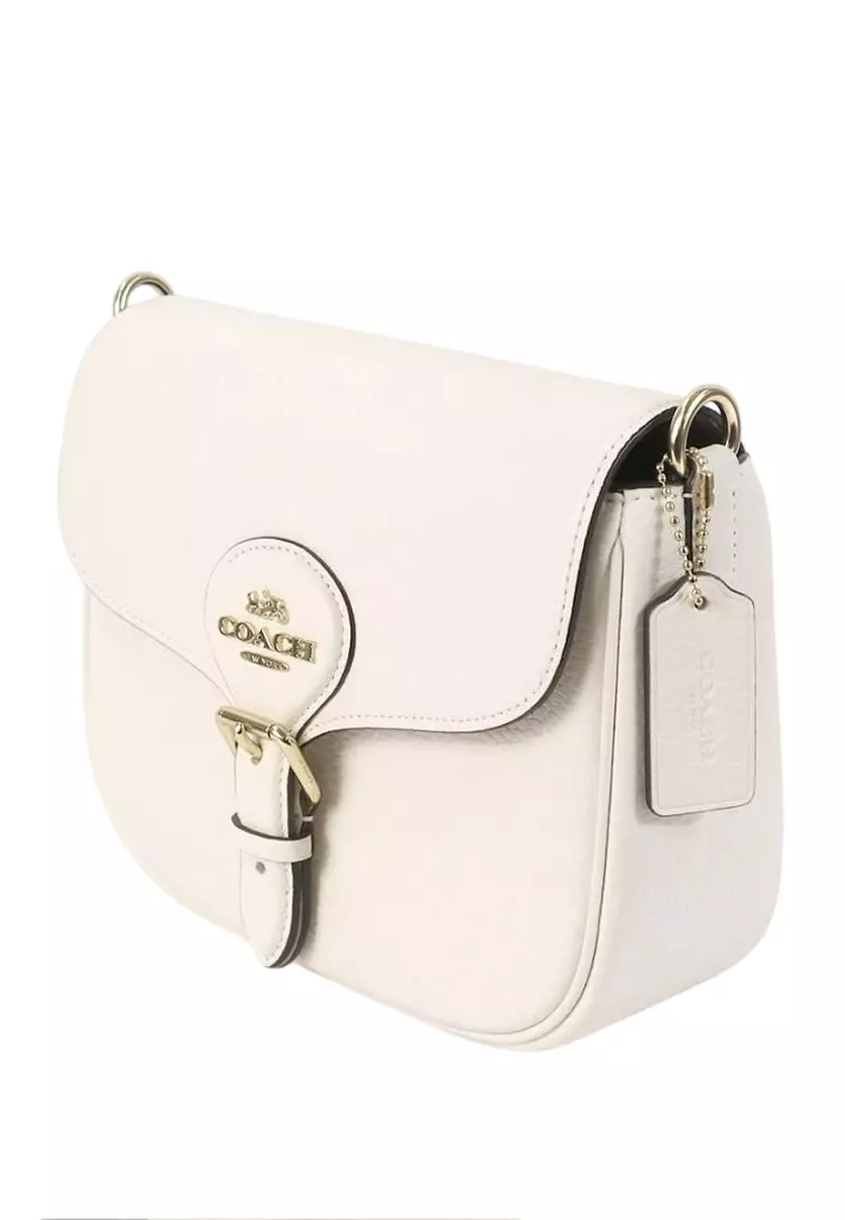 Amelia Saddle Bag - White