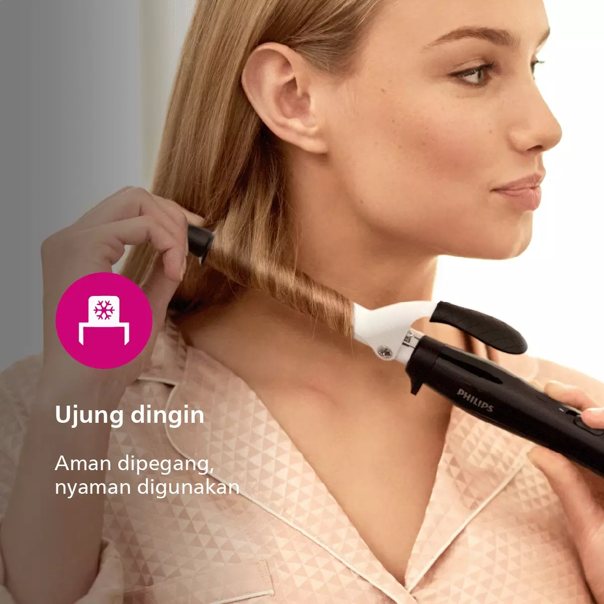 Philips StyleCare Essential Curler HItam BHB862/00 Pengeriting Rambut