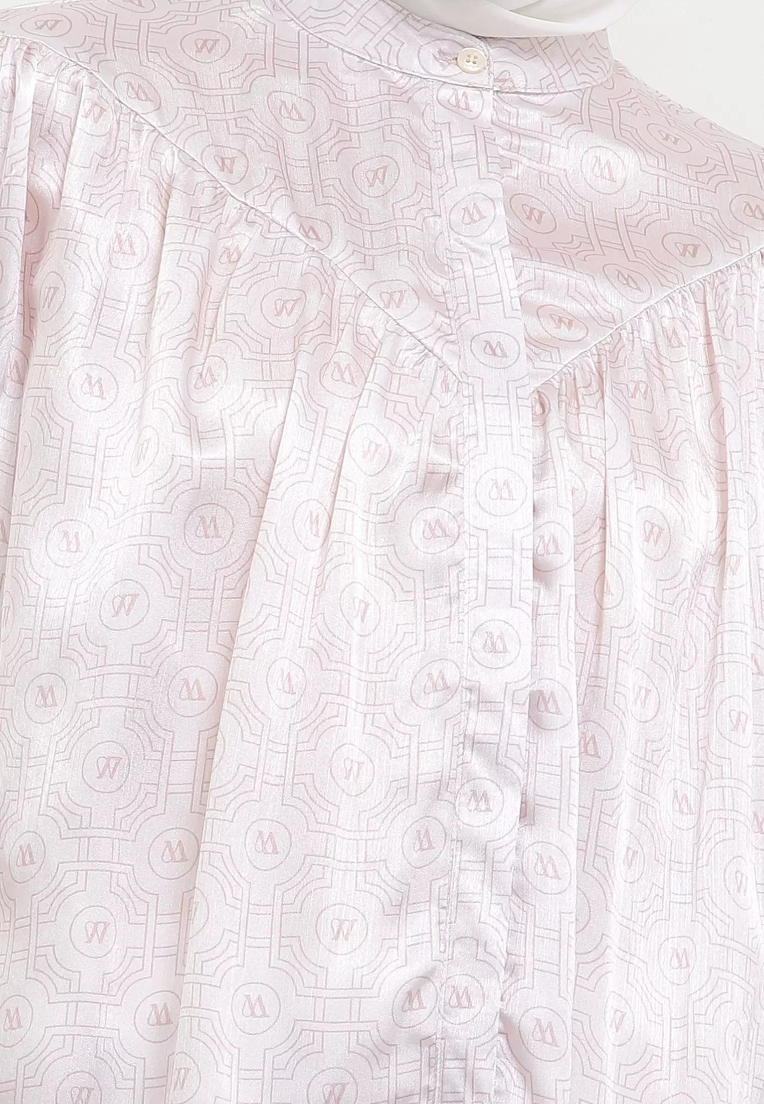 MFMW Lexxa Atasan Blouse Satin Dusty Pink