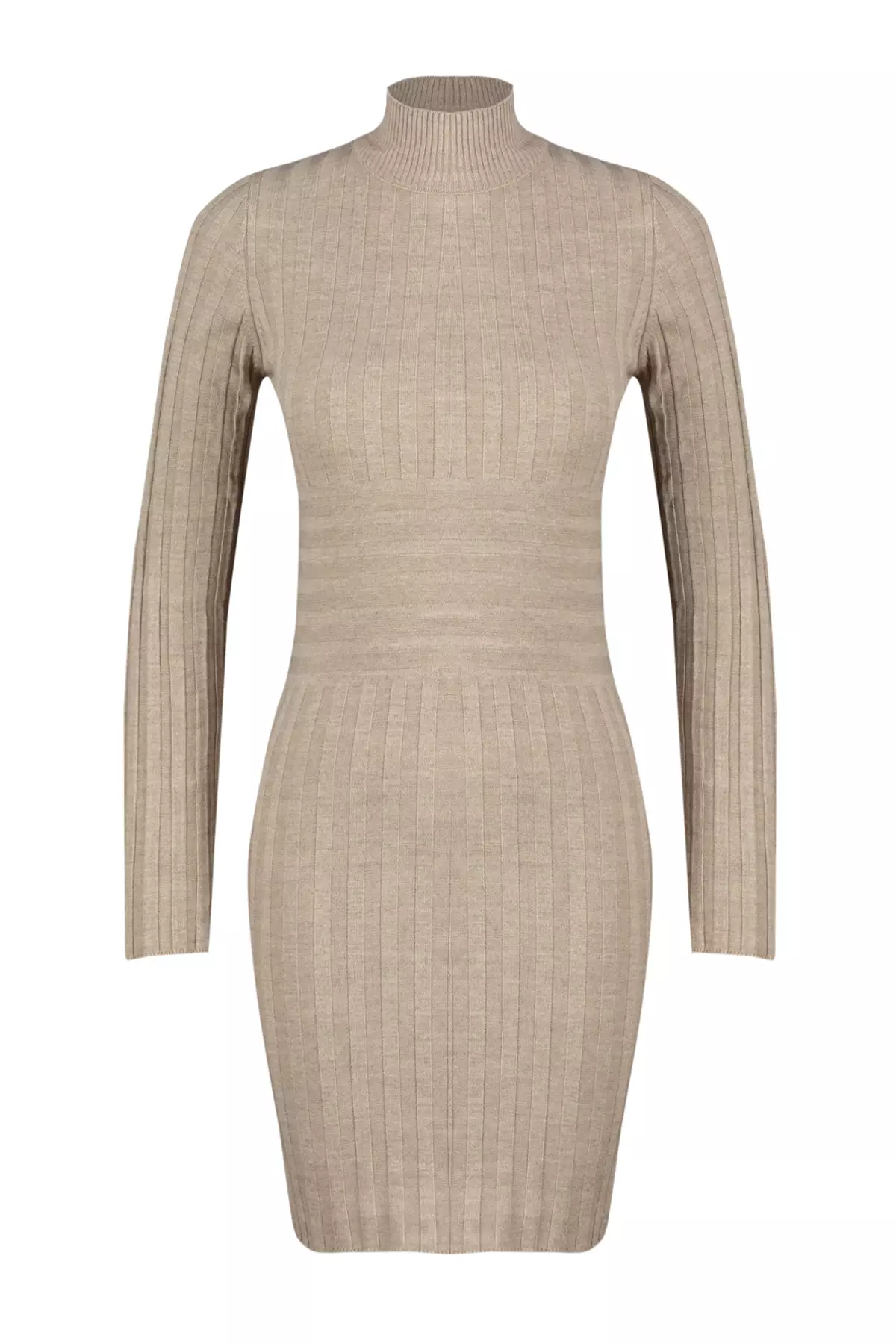 Knitwear Mink Mini Stand Collar Dress - Twoaw22El21