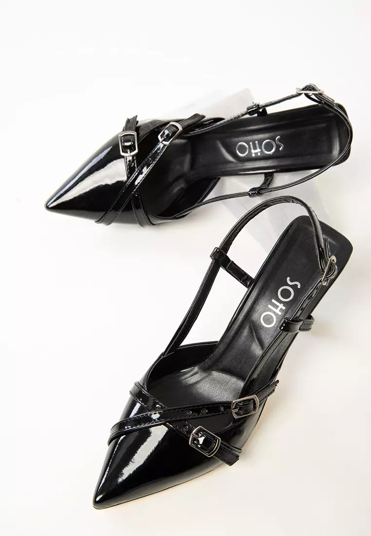 Patent Leather Classic Heeled Shoes