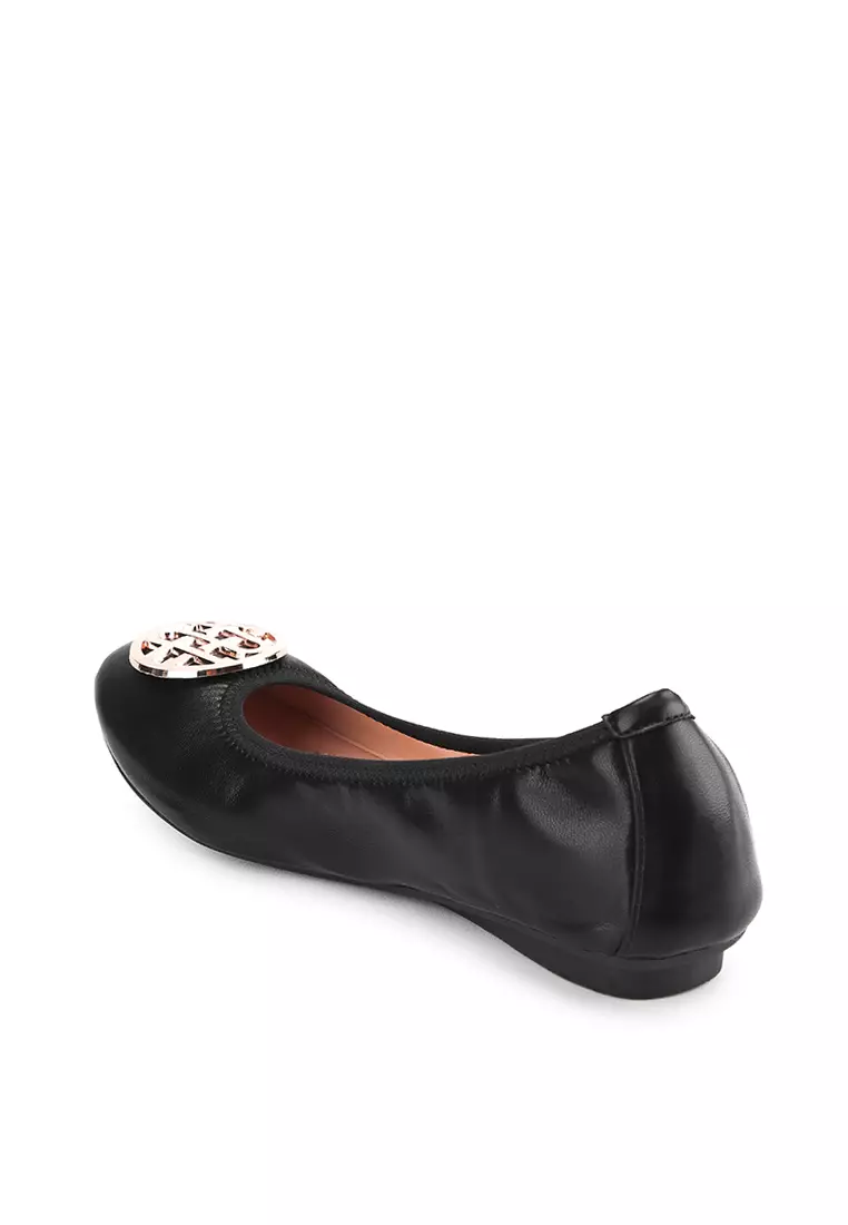 Elisa J2425-1 Flat Shoes Black