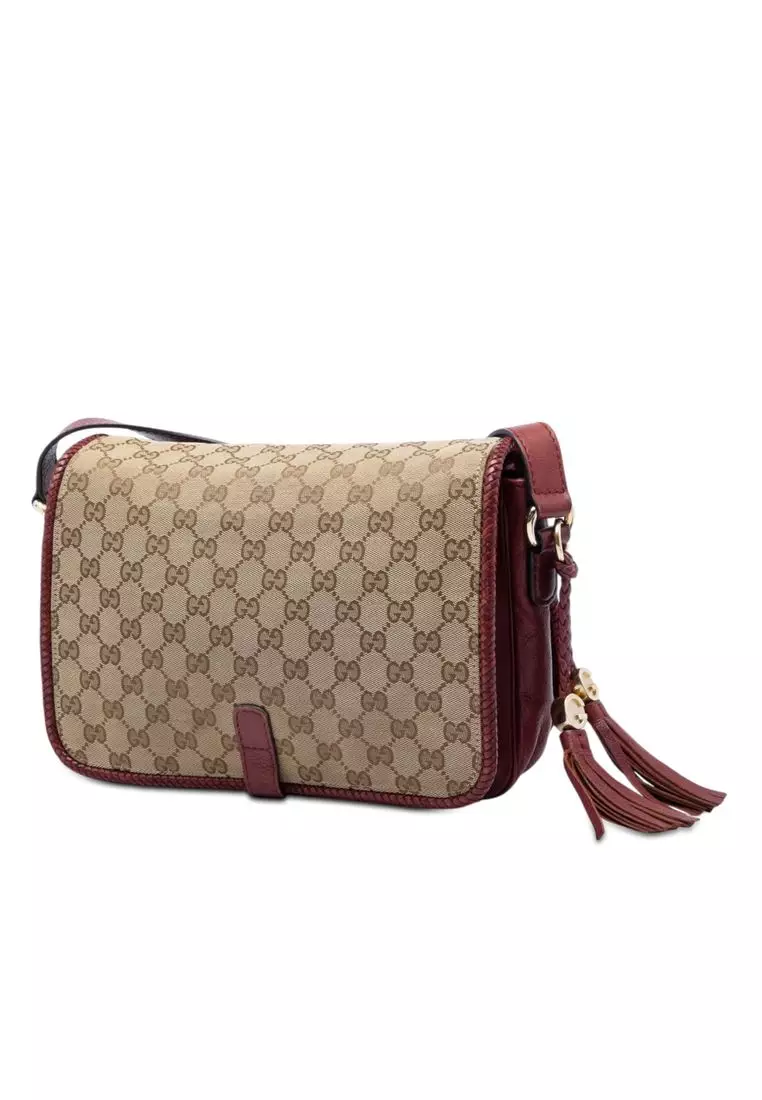 Pre-Loved Gucci Gg Canvas Marrakech Crossbody