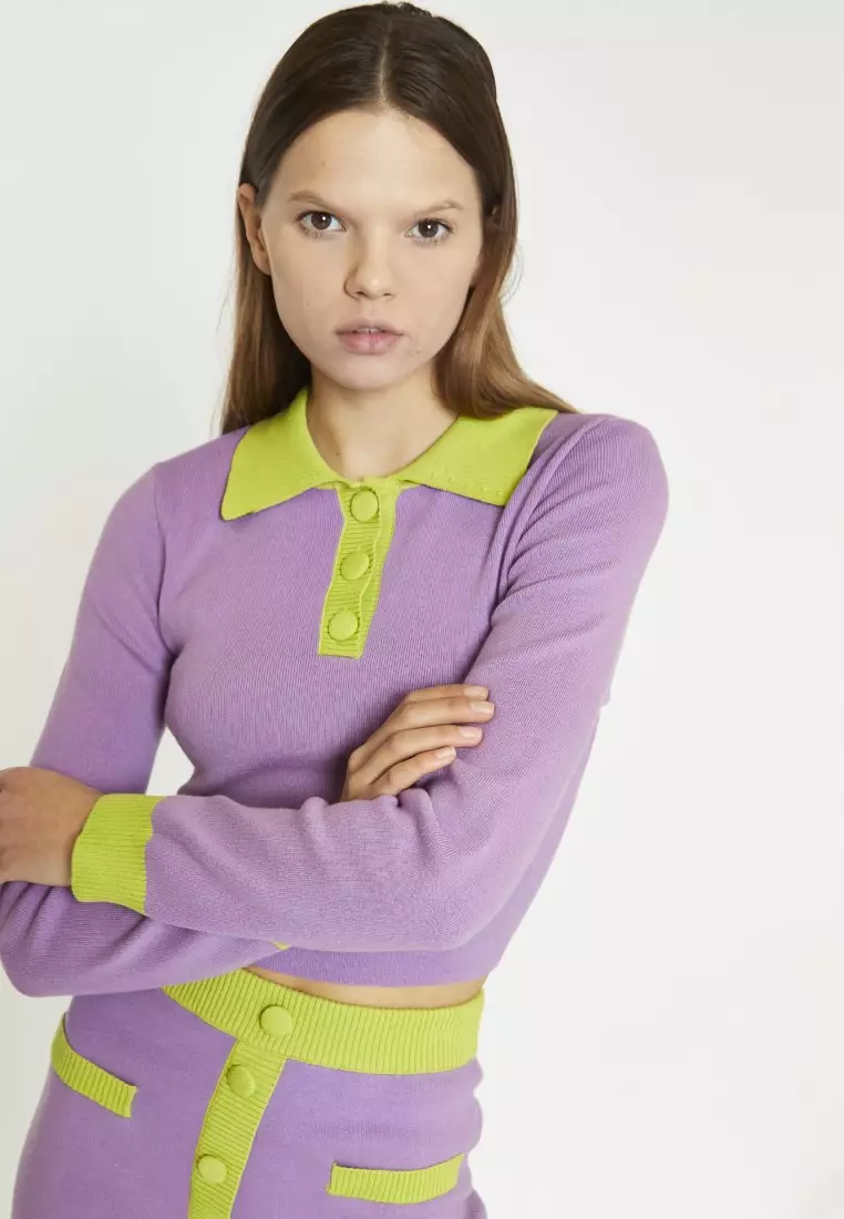 Collar Long Sleeves Tops