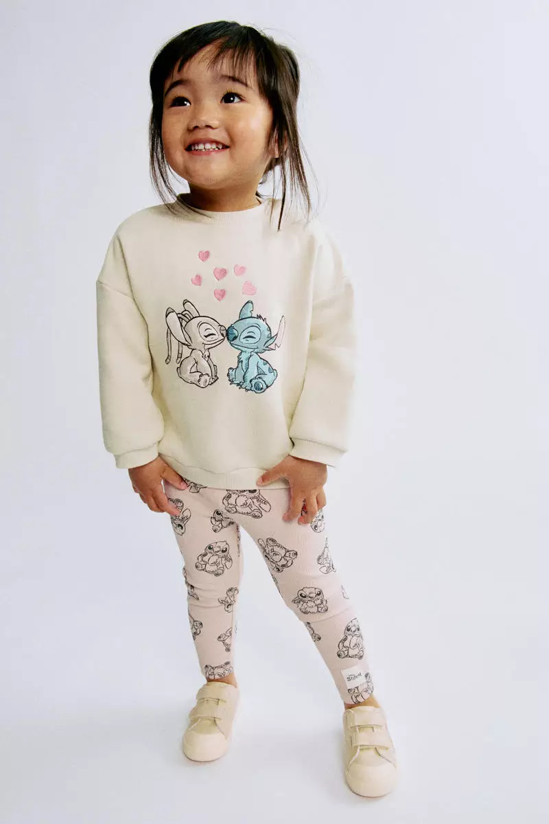 Printed brushed-inside sweatshirt