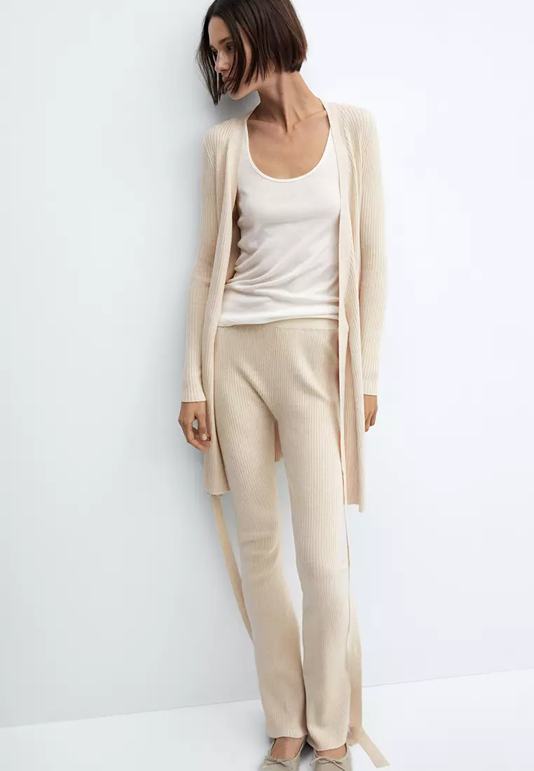 Mango Wrap Cable Knit Cardigan 2023 Buy Mango Online ZALORA Hong Kong