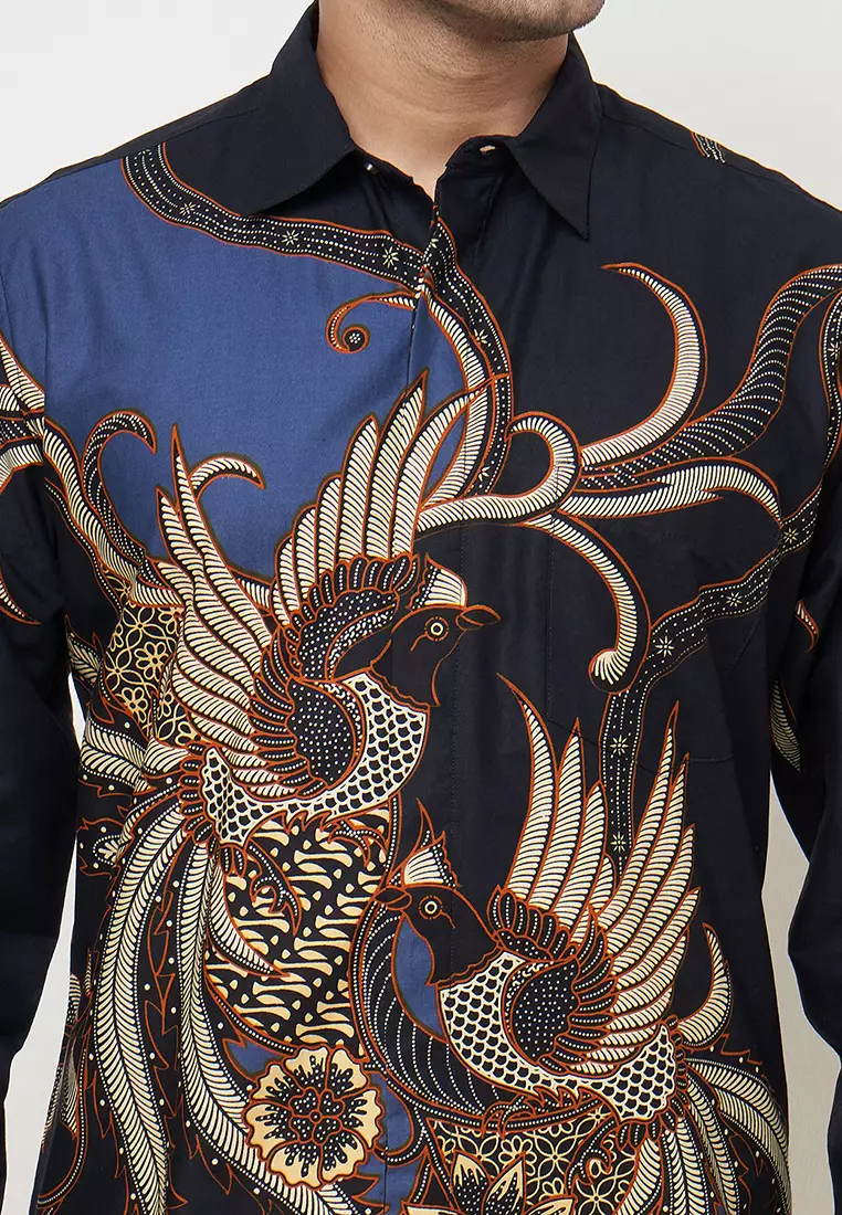 Slimfit Yesha Kemeja Batik Pria Lengan Panjang