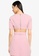 MISSGUIDED pink Ruched Cross Front Top 1C18EAA597BDC0GS_2