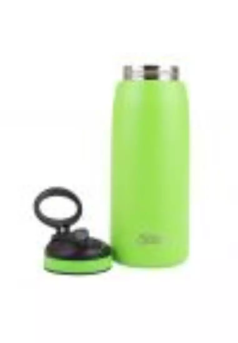 Oasis Stainless Steel Insulated Sports Water Bottle with Straw 780ML - Neon Green