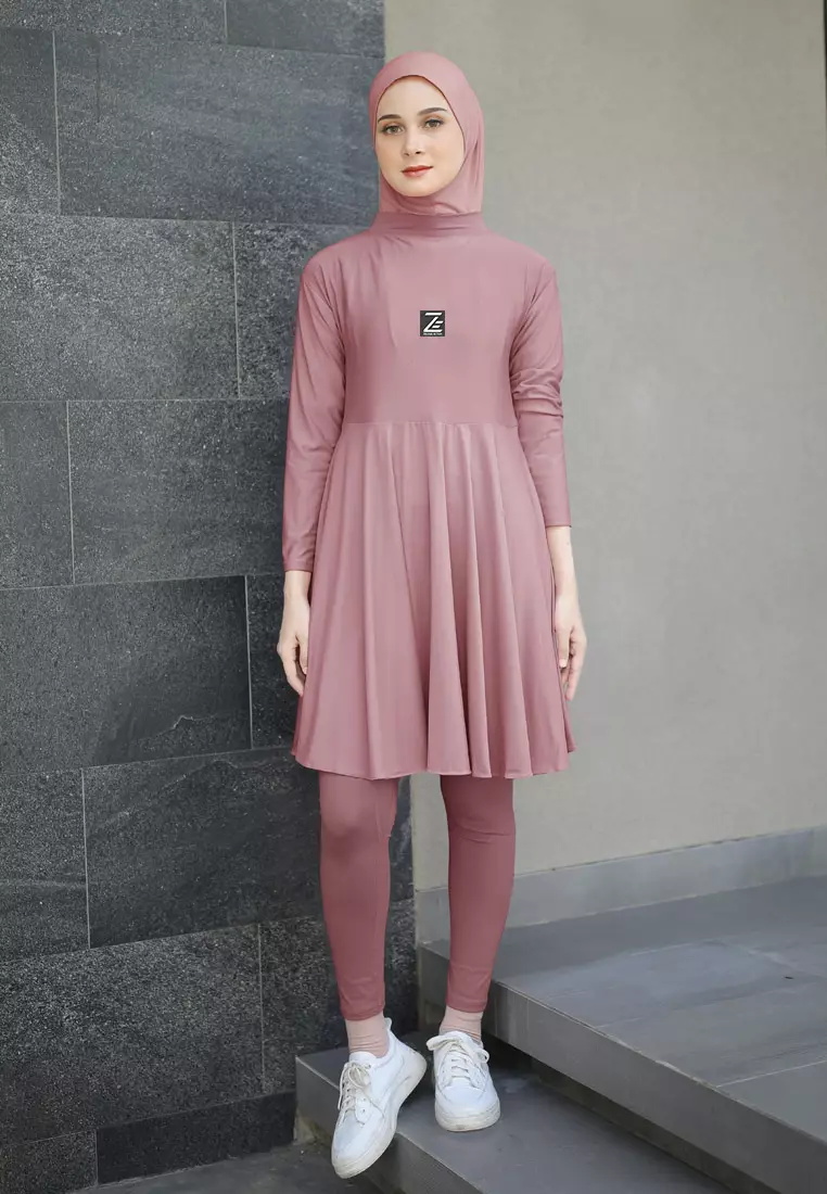 Zelena - Atasan Olahraga Wanita Ivy Longsleeve Tunic Reguler