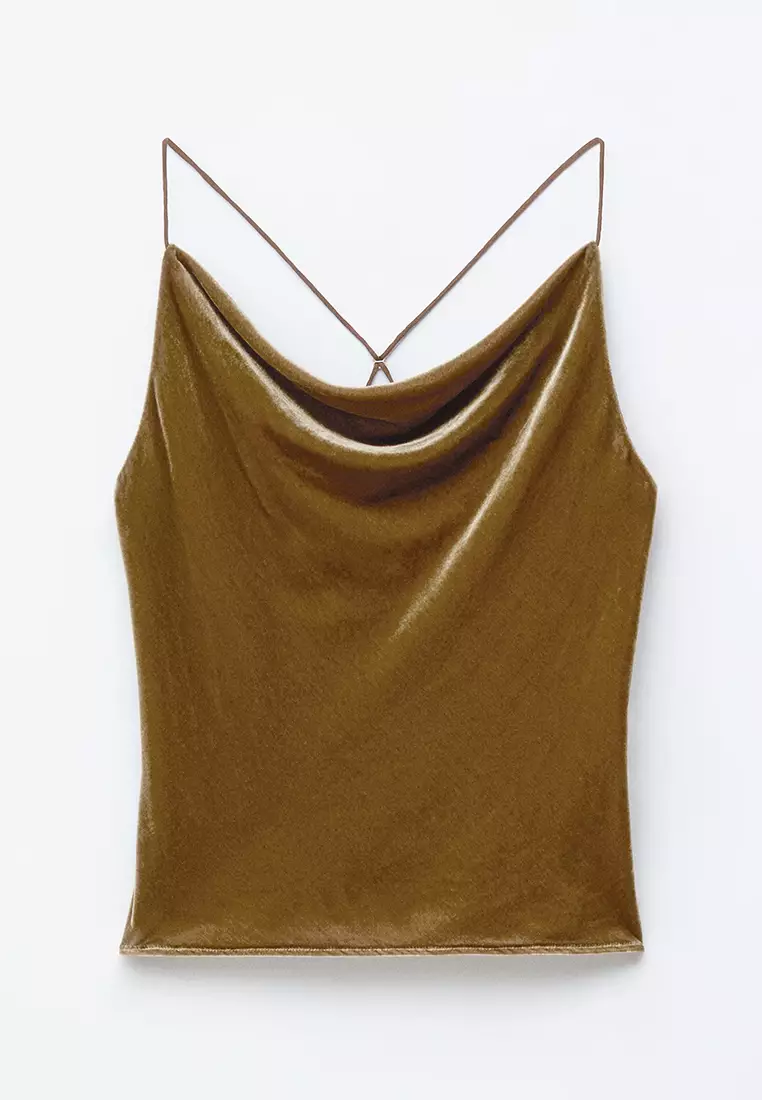 Strappy Velvet Top