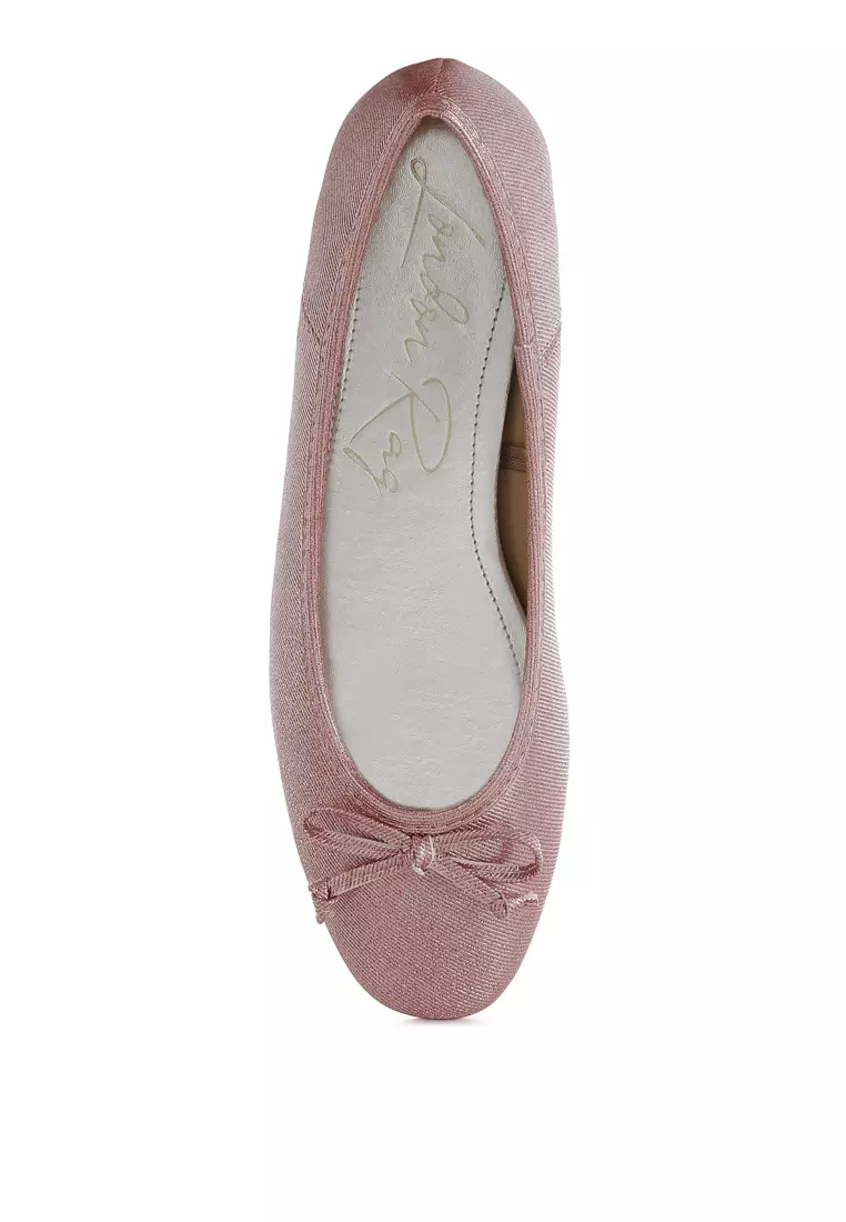 Sepatu Balet Metalik Warna Merah