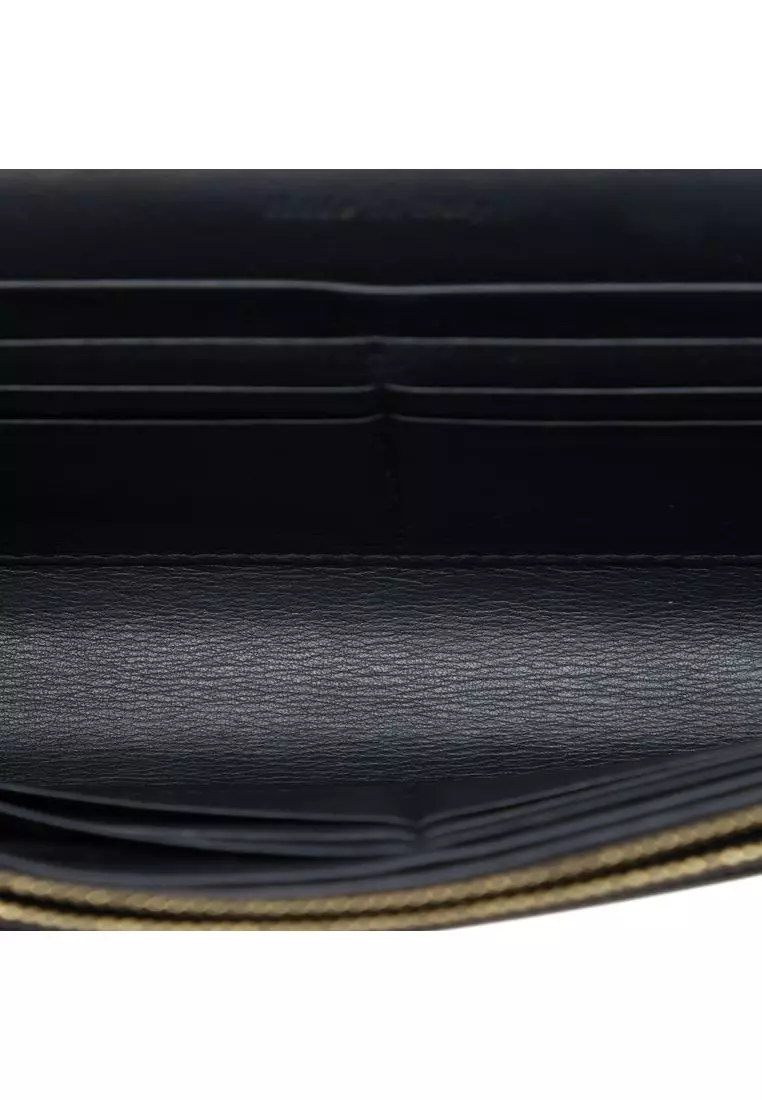 Pre-Loved Celine Tricolor Leather Pocket Envelope Wallet On Chain