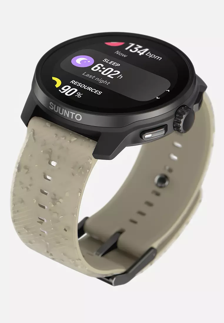 SUUNTO RACE S - Jam Tangan Smartwatch Pria - Amoled Gravel Gray Silicone Strap - SS051093000