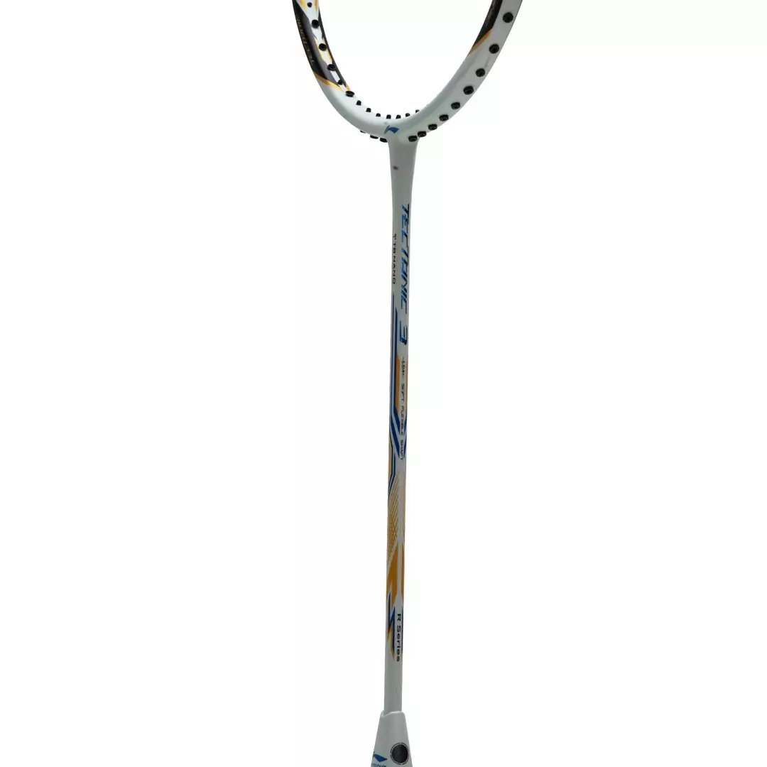 Li-Ning Badminton Racket Tectonic 3R Series 4U Wht/Gold/Blue AYPS199-1