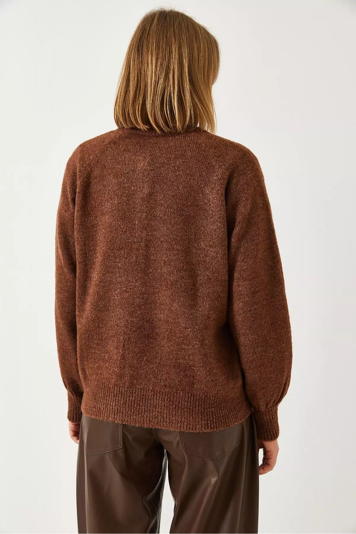 Women's Turtleneck Striped Knitwear Sweater 20223207