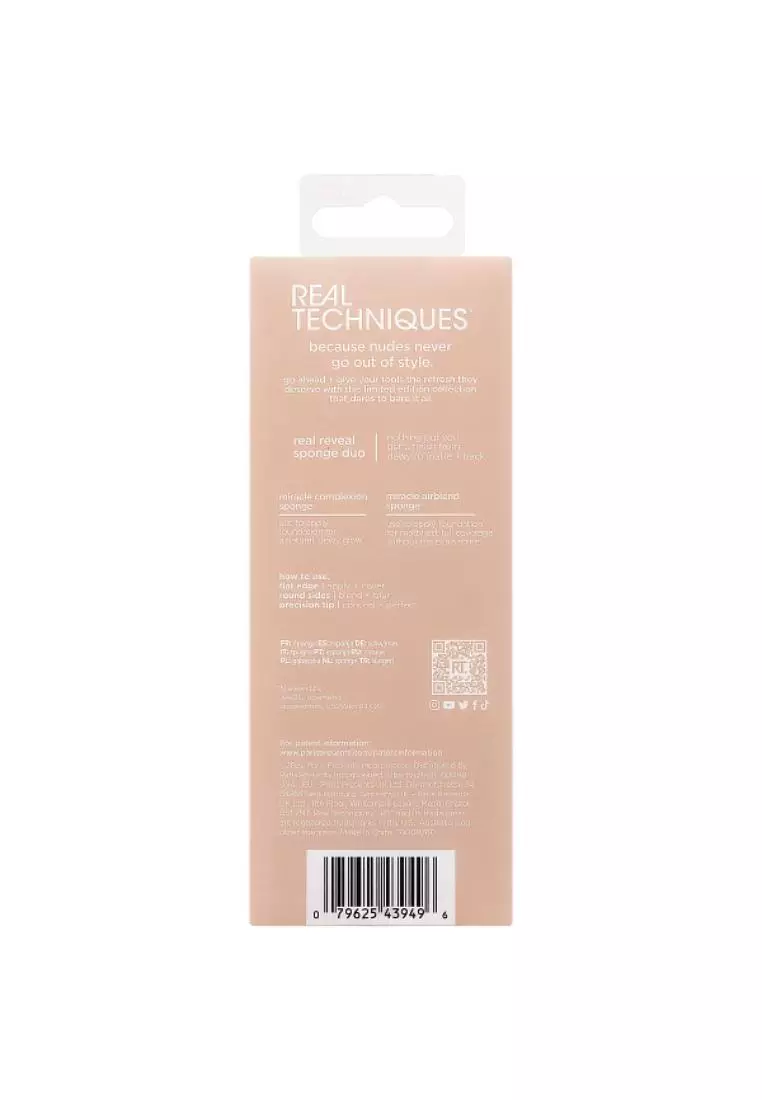 Real Techniques 100097 Nudes Real Reveal Miracle Complexion Sponge + MAS sponge Duo
