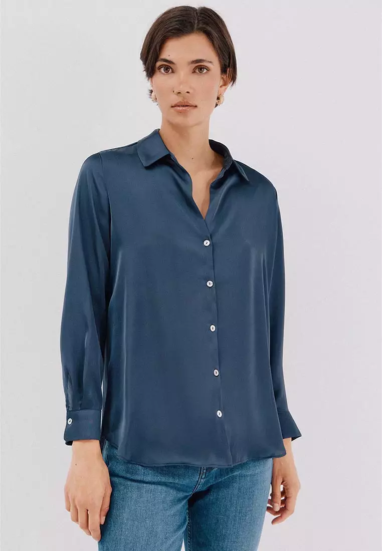 Satin-Finish Shirt